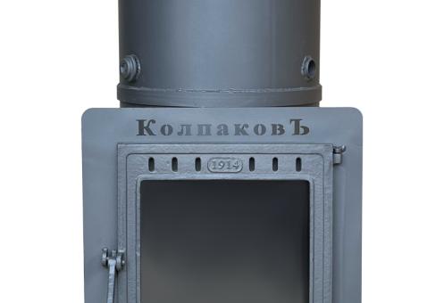 Печь стальная Колпаковъ со стеклом